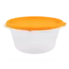 Набор контейнеров для пищевых продуктов "Омега" круглых 0,44л. (3 шт.) Прозрачный/Оранжевый