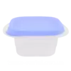 Контейнер (емкость) для пищевых продуктов "Омега" квадратный - 0,45л Прозрачный/Фиолетовый