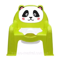 Детский горшок - стульчик Салатовый Панда