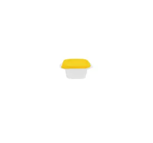 Контейнер (емкость) для пищевых продуктов "Омега" квадратный - 0,45л желтый