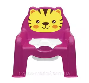 Детский горшок - стульчик Розовый Тигрик